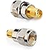 RF coaxial coax adapter SMA female to F male