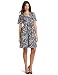 Tiana B Women's Zebra Meets Kimono Dress, Multi, Medium