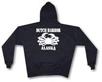 Dutch Harbor Alaska CRAB Logo Men's Hoodie Sweat Shirt Small thru 4XL