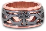 Faith Gear Spinner Ring - Thorn Cross