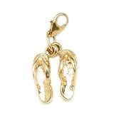Slipper Charm in 14K Yellow Gold
