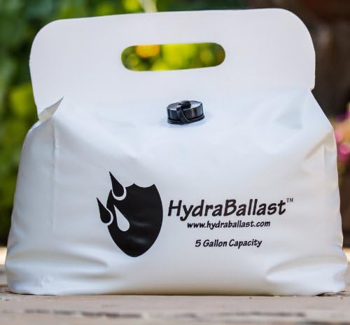 Hydraballast - Durable Water Bag - Add Weight for Stability- Portable Source for Non-potable Water - Lightweight, Re-usable, and Eco-friendly (5Pack)
