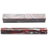 read full review Acrylic Pen Blank Scarlet and Gray