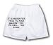 White Boxer Short with It is hard for thee to kick against the pricks. - The Bible