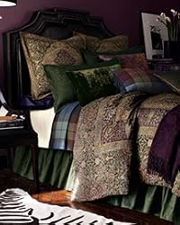Lauren Ralph Lauren "Rutherford Park" Embroidered Hem Flat Sheet, King White Embroidery