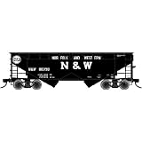 HO TrainMan 2-Bay Offset Hopper, N&W #2 ATL18906