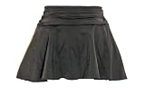 INC Black Skirted Swim Cover Up with Ruched Waist Band (M)