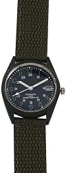 Olive Drab GI Vietnam Era Type Military Wind-Up Wrist Watch