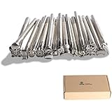 Co-link Hot 20pcs DIY Leather Working Saddle Making Tools for Leather Craft Working - Silver