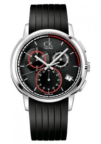 Calvin Klein Quartz Drive Gents Black Chronograph Dial Men