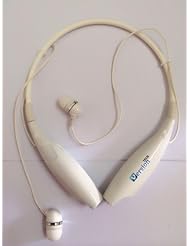 VersionTech Wireless Bluetooth Stereo Sports Headset Earphone Headphone Neckband Style for iPhone 5S 5C 5 4S, Galaxy Note 3 2 S4 S3, iPod Touch 7 6 5 iPad 4 Mini Air and LG other Cellphones-White