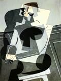 12X16 inch Juan Gris Abstract Canvas Art Repro Picasso Portrait