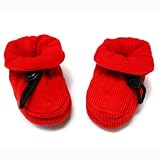 MELTON コーデュロイブーティー　レッド 16-17/10-11cm【0-6カ月）