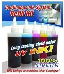 FantasyBuy CIS Refill Kit with 6 Colors UV(Ultra Violet) resistant Ink for Continuous Ink System of Epson R200 R300 R340 RX500 RX600 RX620 Epson 48 49 (Related Cartridge # : T048120, T048220, T048320, T048420, T048520, T048620)