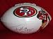 Frank Gore Autographed Custom San Francisco 49ers Photo Logo Football, Proof Photo of Frank Signing for Us.