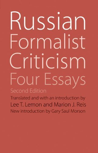 Russian Formalist Criticism: Four Essays by Lee T. Lemon (2012) Paperback