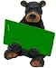 Willie Black Bear Business Card Holder, 4.75"