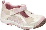 Infant Girls' Stride Rite Stella T-Strap (7.5 W Infant in Oatmeal/Powder Pink Leather/Suede)
