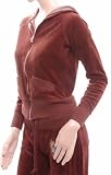 Brown Womens Velour Tracksuit, Size 10