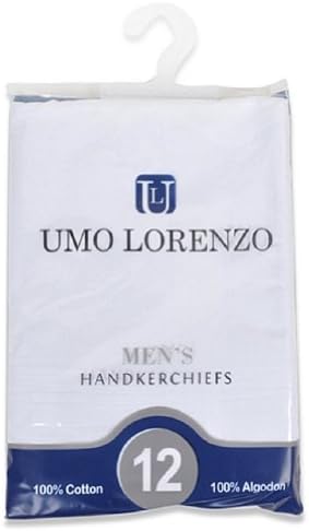 Umo Lorenzo Multi-Pack Handkerchiefs - White