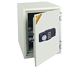 IMAGE OF Safe with Electronic Lock 1.3 Cubic Feet Off White
