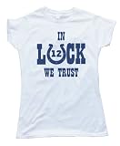 Womens IN LUCK WE TRUST - ANDREW LUCK INDIANAPOLIS COLTS Tee Shirt Gildan Softstyle White (Large)