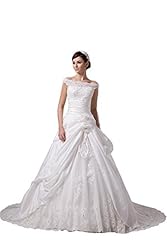 Cap Sleeves Taffeta Draped Lace  Dress