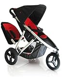 Phil Teds VIBE2REDKIT Vibe 2 Buggy Double Stroller - Red Black