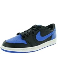 Shoes: Nike Mens Air Jordan 1 Retro Low OG Black/Varsity Royal/Sail Basketball Shoe 10.5 Men US - Air Jordan