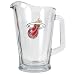 Miami Heat NBA 60oz Glass Pitcher - Primary Logo