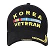 KOREA VETERAN - Military Gear - Black Baseball Cap / Hat One Size Fits All