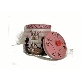 Fitz and Floyd Yvette and Claudette Cookie Jar, Medium by Fitz and Floyd