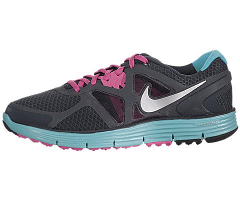 Nike Lunarglide 3 Big Kids GS Running Grey Turquoise Pink (GS)