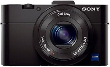 Sony DSC-RX100 II Cyber-shot Digitalkamera (20 Megapixel, 3,6-fach opt. Zoom, 7,6 cm (3 Zoll) Display, Full HD, bildstabilisiert, NFC, WiFi) schwarz