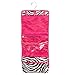 Zebra Hot Pink Makeup Cosmetic Bag Case Large