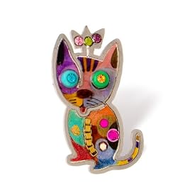 Cat with Crown Pin #0214