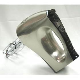 Delfino 8.2x3.4x6.3-in. Digital Hand Mixer, Silver and Black 