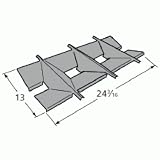 Porcelain-Coated Steel Heat Plate for Fiesta and Kenmore Grills