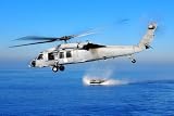 MH-60S Knighthawk (Helicopter over Landing Craft) Art Poster Print - 13