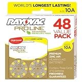 Rayovac Proline Advanced Size 10 Hearing Aid Batteries (48 Pack)