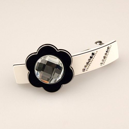 Magnolia Blanche - Cubitas Morisot Collection (Hand-set Swarovski Crystals, Barrette)