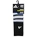 adidas Men's Cushioned Assorted Color 3-Pack Crew Socks, Black/Onix/White, Large