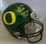 LaMichael James Autographed/Hand Signed Oregon Ducks Helmet