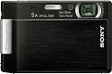Sony Cybershot DSC-T100 8.1MP Digital Camera with 5x Optical Zoom and Super Steady Shot (Black)
