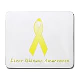 Liver Disease Awareness Ribbon Mouse Pad