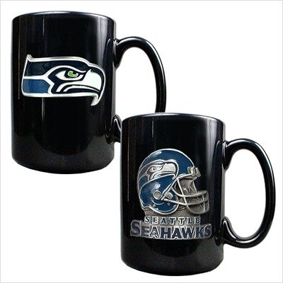 Seattle Seahawks NFL Ceramic Coffee Cup Mug Set