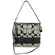 COACH F13674 Signature Stripe Convertible Shoulder Bag Purse Authentic W/ Tags $268 MSRP