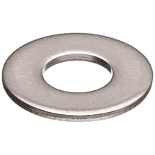 SAE Standard Flat Washer, 18-8 Stainless Steel, Round Shape, USA Made