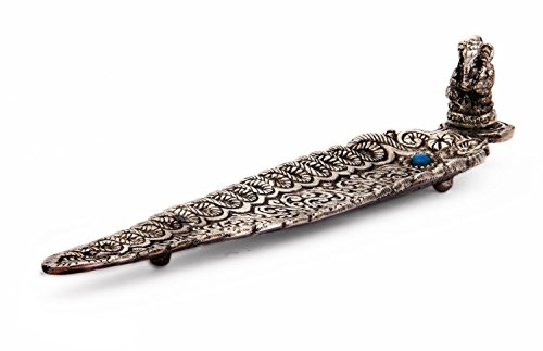 Petal Shaped Royal Silver Incense Stick Burner (Designs may vary)
