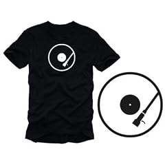 Plattenspieler T-SHIRT schwarz Designer T-Shirts